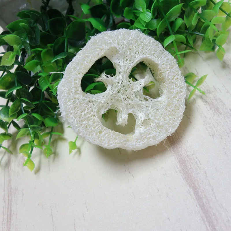 Loofah-esponja de Luffa hecha a mano, herramientas de jab&oacute;n personalizables, limpiador, soporte de jab&oacute;n facial, 300 Uds.-4