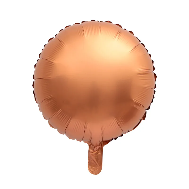 rose gold round 10 шт. 18 дюймов тепловой круглый звезда металлический воздушный шар свадебное украшение с днем рождения шар металлический цвет сердце Гелиевый шар - Цвет: rose gold round