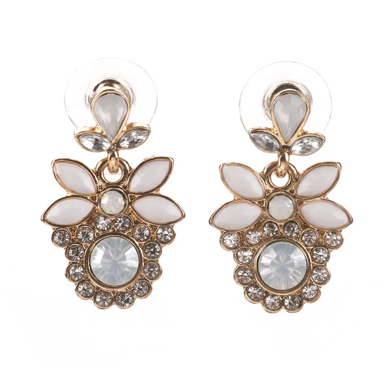 Ms restoring ancient ways the new popular jewelry wholesale girl party noble set auger gift flower earrings free shipping! | Украшения и