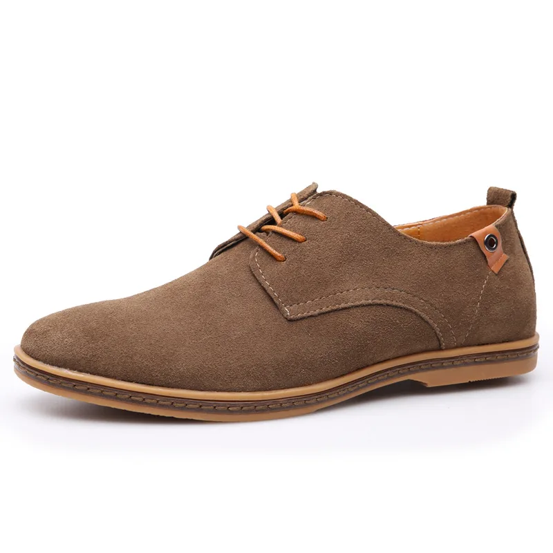 plus size man casual shoes comfortable lace-up pu leather men sneakers solid color pointed toe zapatos de hombre | Обувь