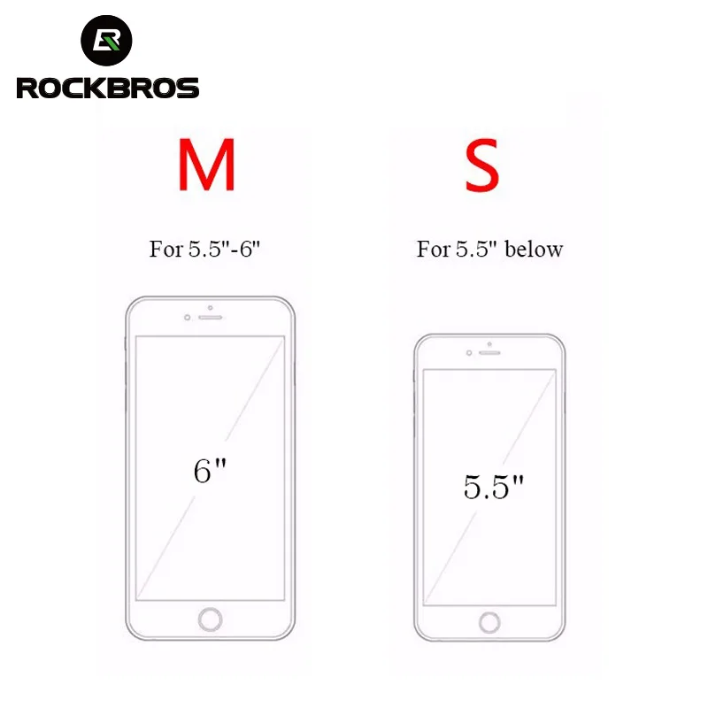 rockbros phone bicycle bike bags rainproof 5 86 0 phone case touch screen cycling bicycle bags panniers frame bike accessories free global shipping