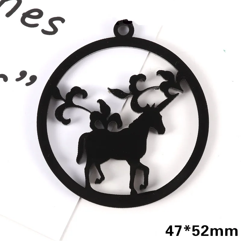 Lace unicorns 5 шт. в форме единорога, кошки, акриловая рамка, подвеска, шарм, рамка, установка, УФ смола, сделай сам, материалы для рукоделия, материал, ручная работа, орнамент, поделки - Цвет: Lace unicorns