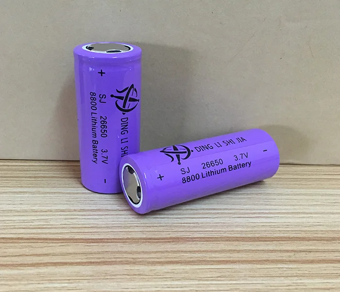 DING LI SHI JIA 4 шт. 26650 аккумуляторная батарея 3,7 V 8800mAh литий-ионная батарея для светодиодный фонарь