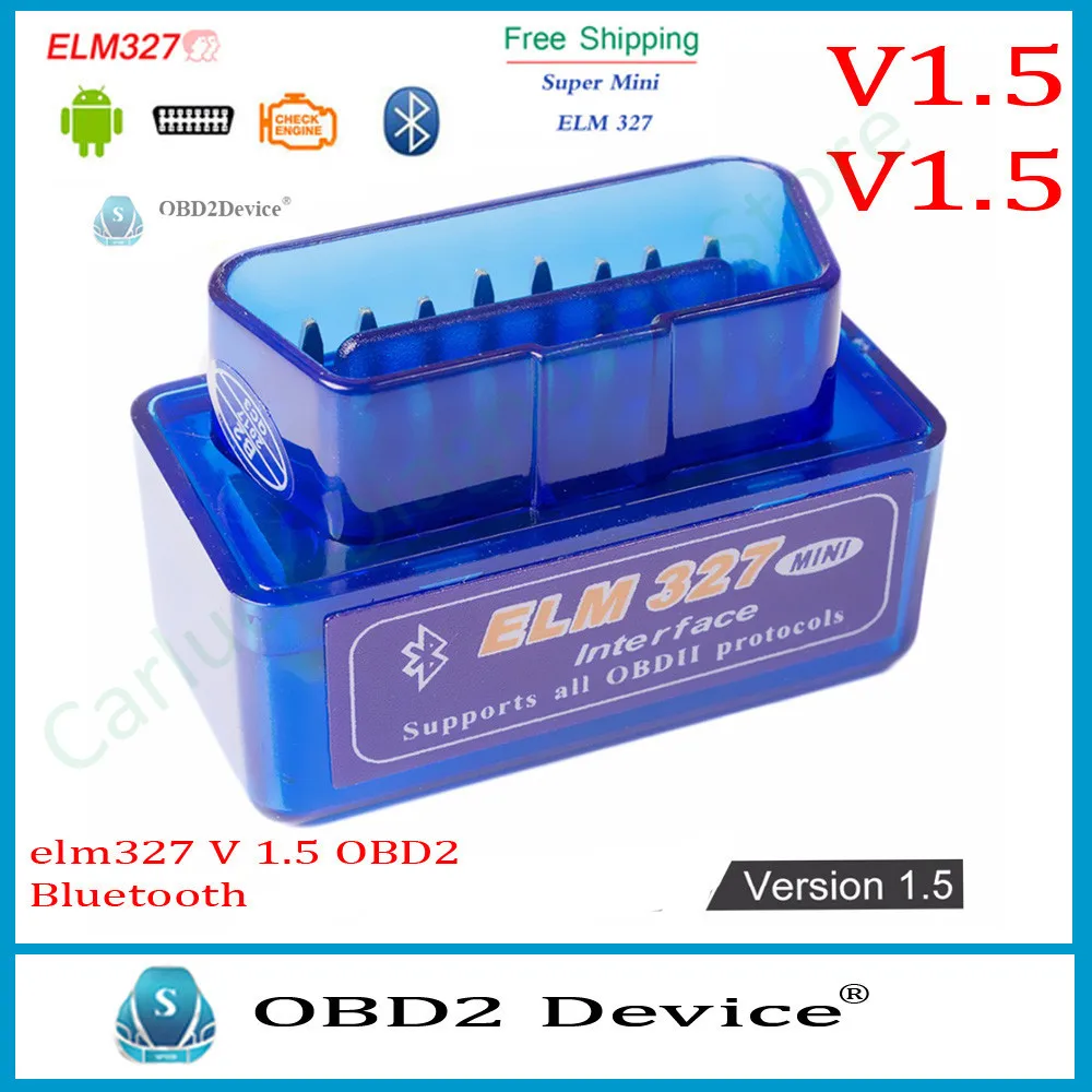 Bluetooth ELM 327 V1.5 для ios Android OBD2 ELM327 Mini сканер считыватель кодов | Автомобили и