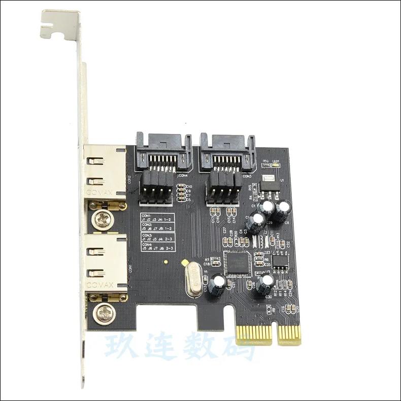 Карта PCI E к SATA3.0 трехъядерный PCIE SATA3 карточка расширения ssd твердотельный жесткий