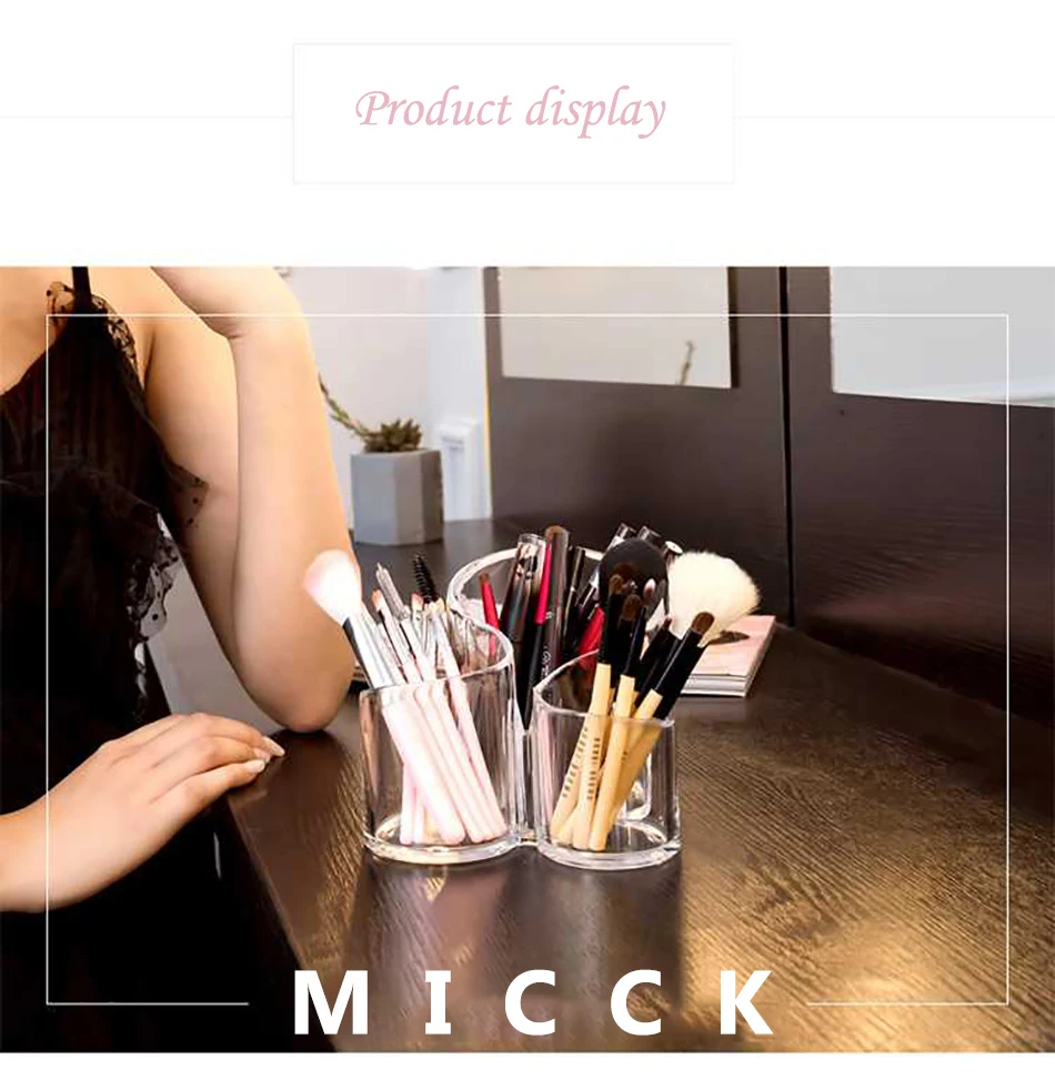 MICCK коробка для хранения косметики, губная помада, прозрачные косметические кисти для макияжа, аксессуары, органайзер, настольный, аккуратно, простой стиль, коробки