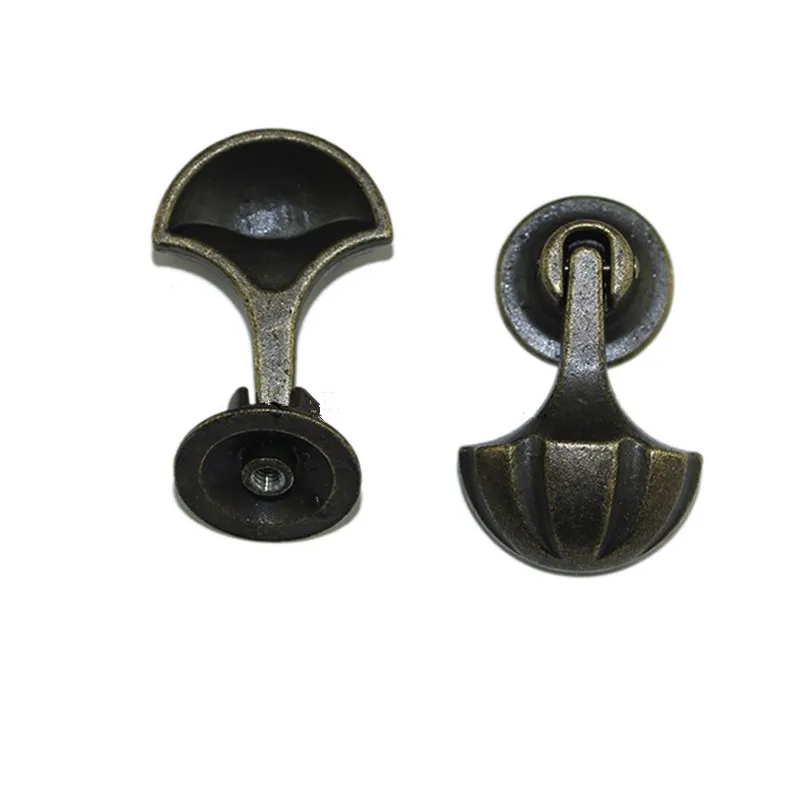 Vintage Umbrella Handle Drawer Wardrobe Door Alloy Chinese Furniture Hardware Bronze Tone 29*48mm 10Pcs | Обустройство дома