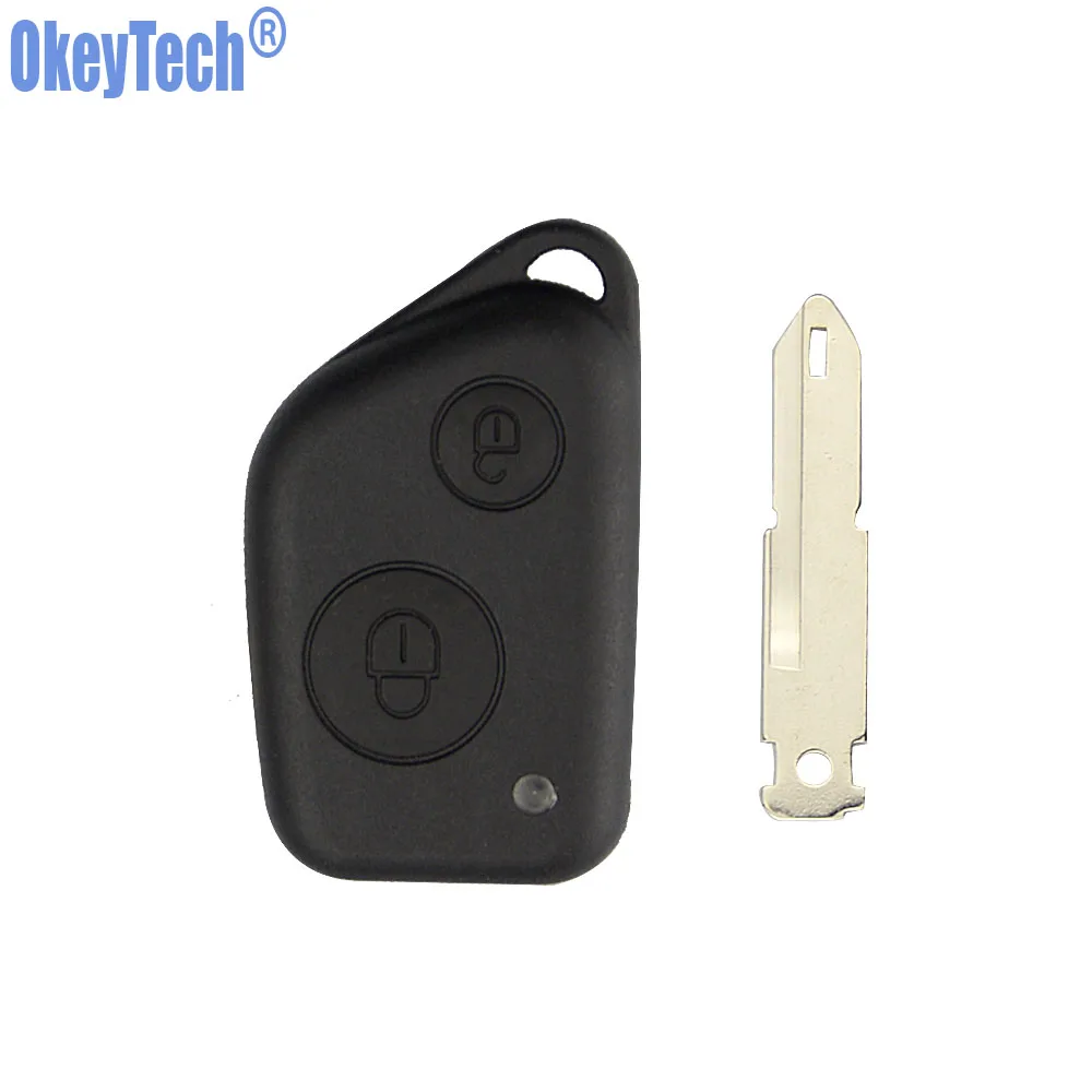 OkeyTech 2 кнопки автомобиля дистанционного ключа оболочки чехол для Citroen Elysee Picasso Saxo