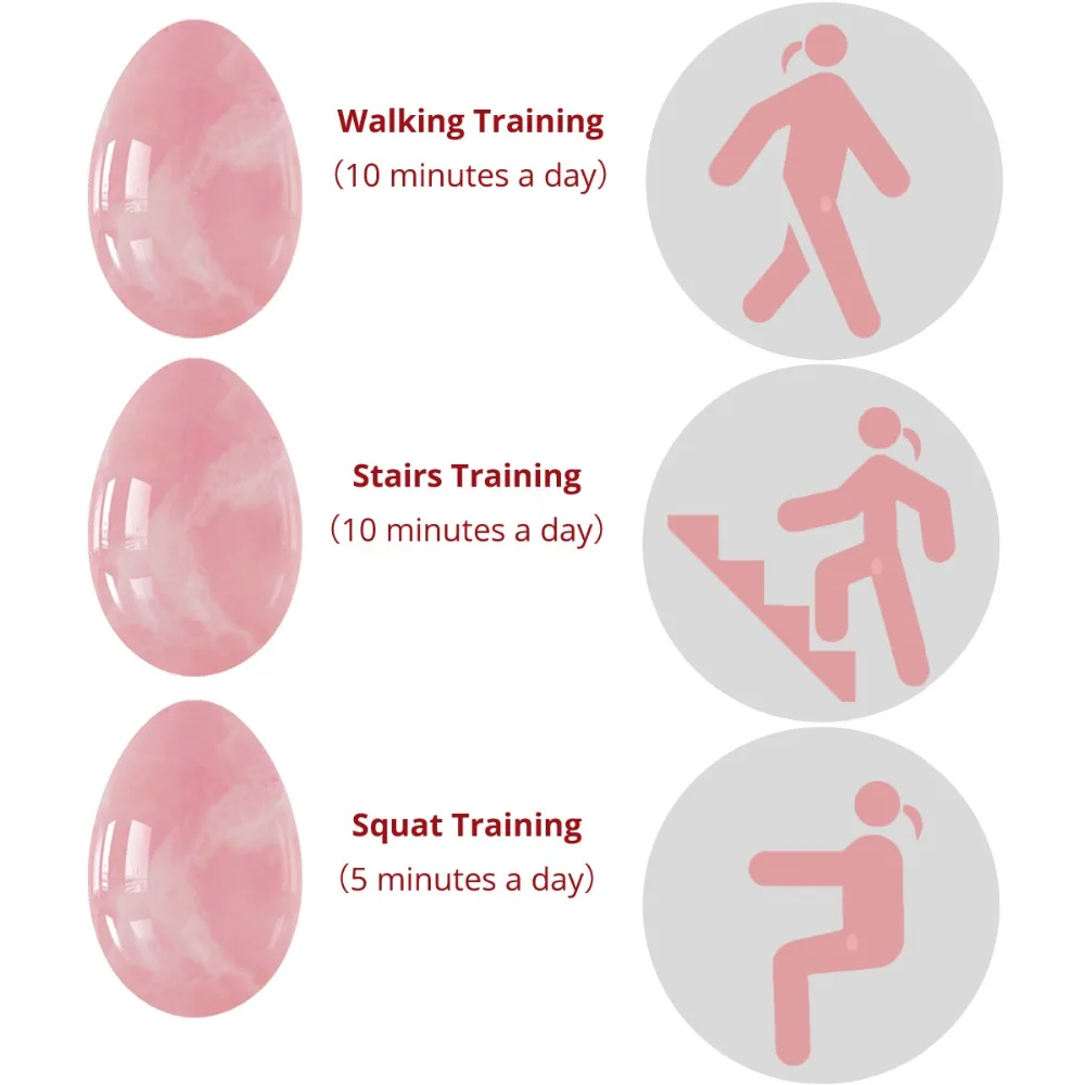 Нефрит для массажа яйони Яйцы из натурального кварца яйце Кегель упражнений