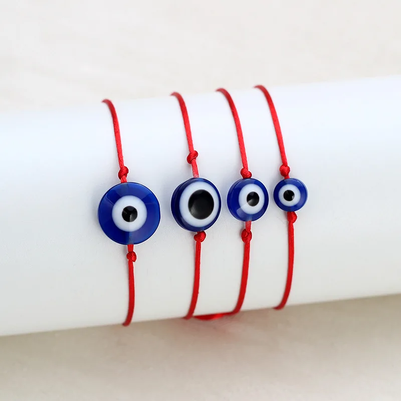 Lucky Red String браслет для женщин ручной работы плетеный нить сглаза шарм женский браслет веревка ювелирные изделия подарок на день рождения