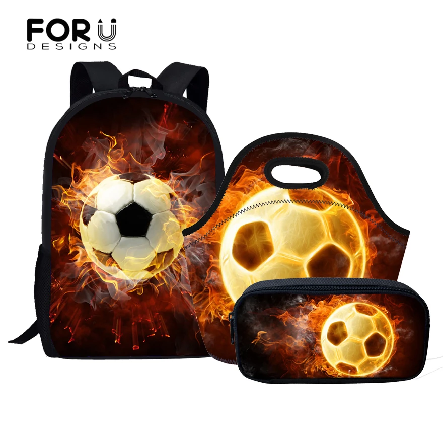 FORUDESIGNS/3 шт./компл. школьные сумки для мальчиков и девочек с шариками ног 2018