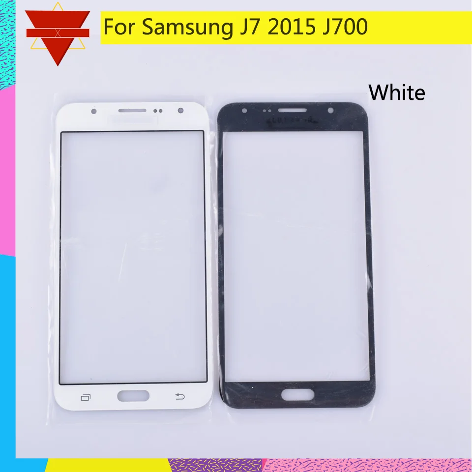 10 шт./лот для samsung Galaxy J7 2015 J700 SM J700F J700H J700M J700H/DS сенсорный экран передняя стеклянная