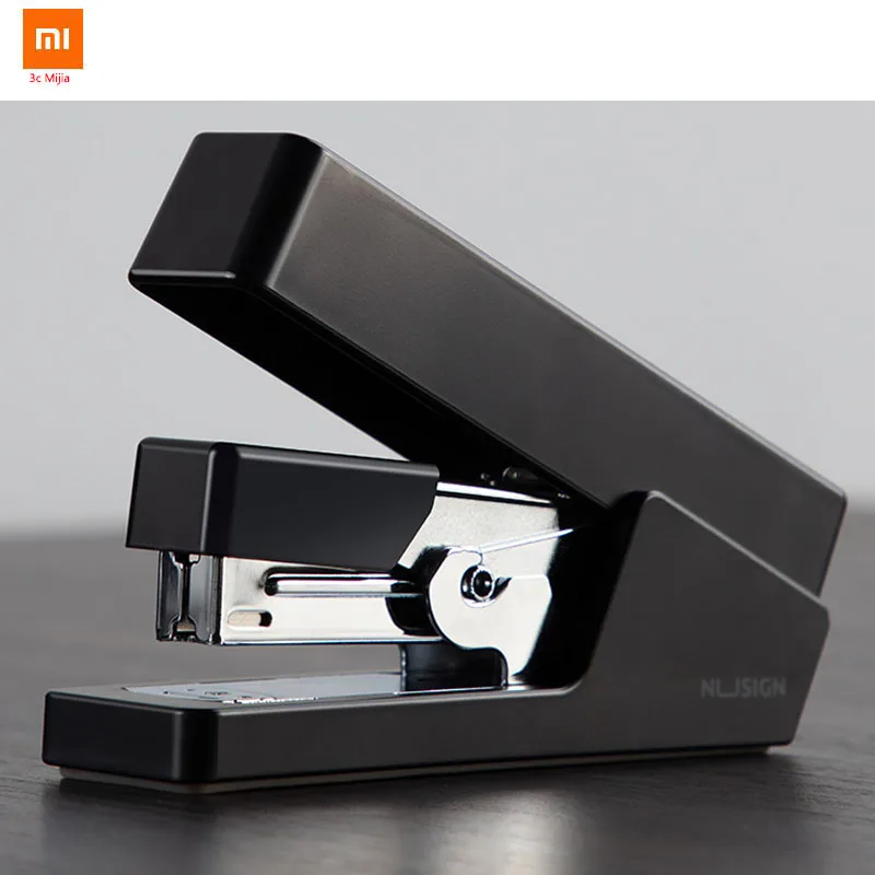 Xiaomi Youpin Niusai NSYP081 черный степлер одним нажатием пальца Рабочая структура использовать номер 12 ногтей