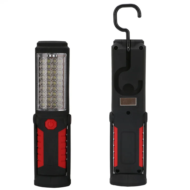 USB зарядки 36+ 5LED Магнитная ручной работы фонарик аварийного контроль работы фонарик с крюком магнит портативный фонарь