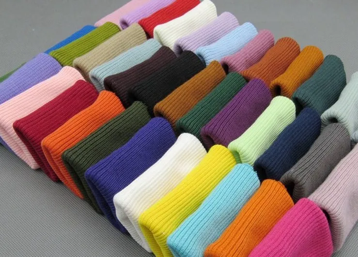 

40cm*6.5-7cm colorful seamless knitted elastic threaded cuffs for baby women coat trousers jackets sewing diy accessories1754