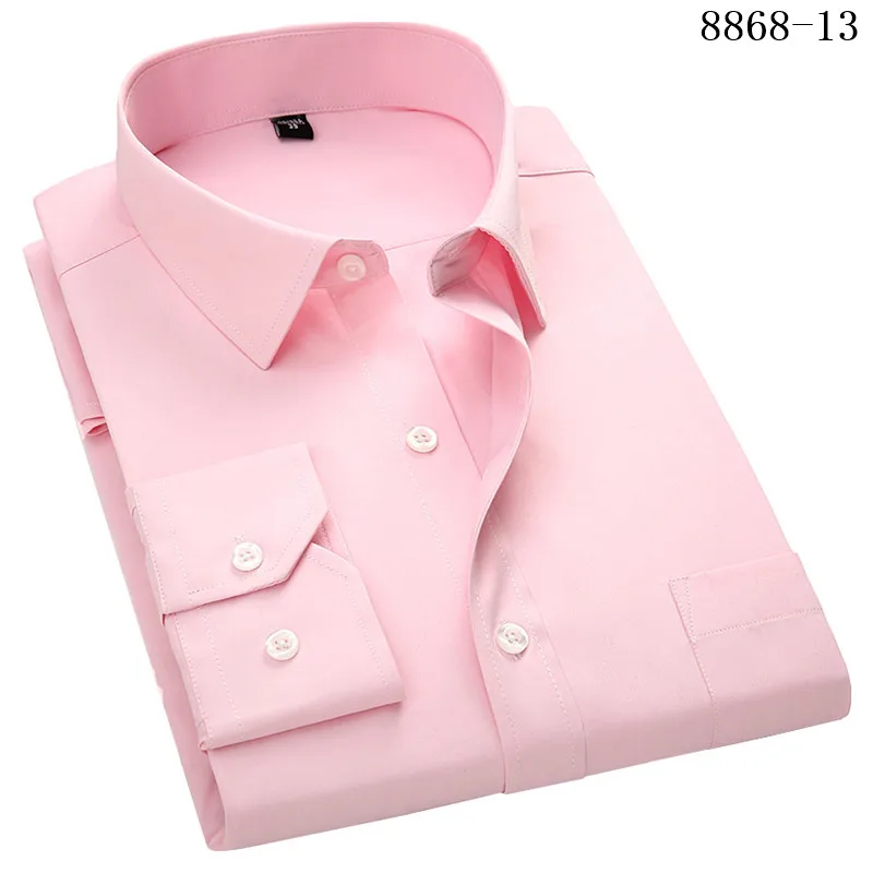 4XL 5XL 6XL 7XL большой размер мужская деловая Повседневная рубашка с длинными рукавами белая синяя Черная умная мужская деловая рубашка плюс