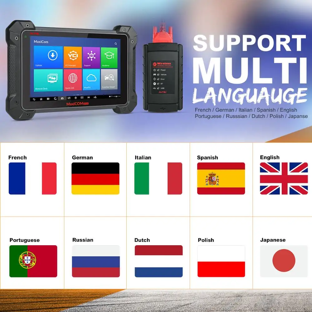 Autel MaxiCOM MK908 диагностические инструменты Obd2 сканер автомобильный диагностический ferramentas automotivas para carros испытания на приведение ECU кодирование