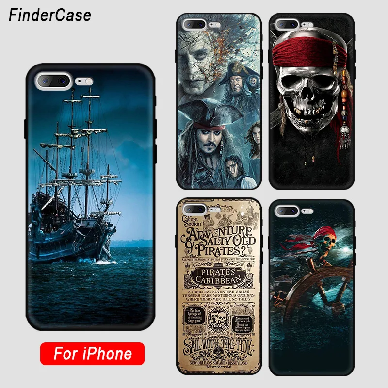 FinderCase подлинный чехол для iphone SE Пираты Карибского моря матовый телефона iPhone 8 7 6 6S
