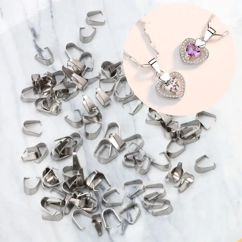 60 шт. зажим с алюмининизированной отделкой дужка застежка болтается медальон