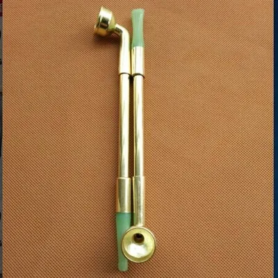 Модные Винтажные Длинные Золотые Металлические Табак трубы Масштабируемые