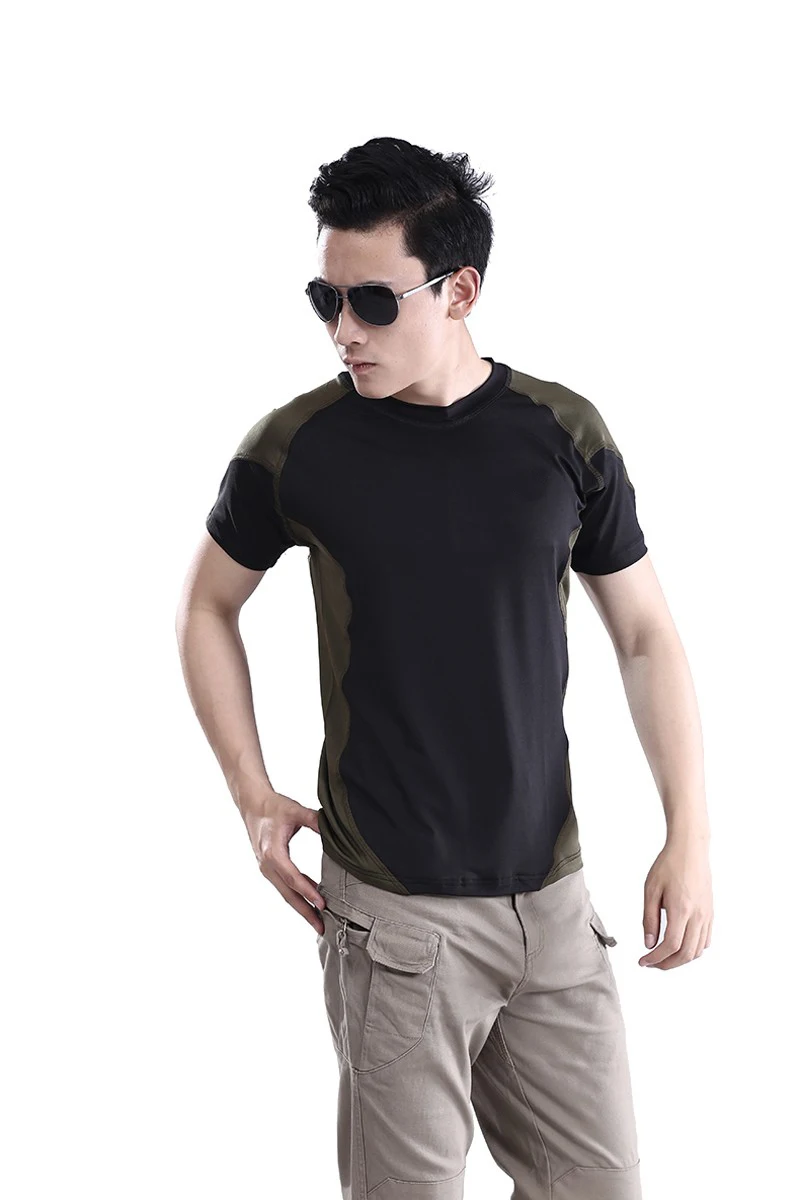 Армейская футболка летняя мужская Спортивная Футболка esdy с коротким рукавом и