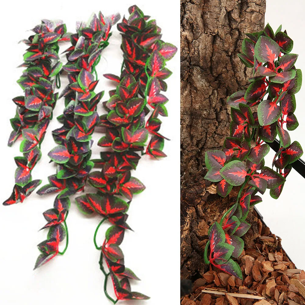 

50cm Artificial Plant Vine Lizard Habitat Aureus Vine Reptiles Terrarium Decor