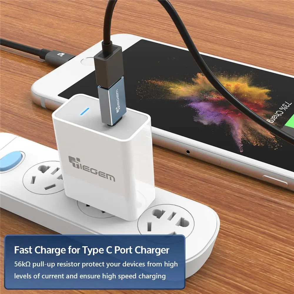 Адаптер TIEGEM Type-C с USB 3 0 OTG адаптер для кабеля C конвертер One plus 6 5 Xiaomi mi 8 Huawei |