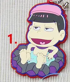 1 1 шт. г-н осомацу-cан спа-ванна Karamatsu ичимацу Мацуно Осомацу Конья ва Софи резиновый брелок для сбора телефона кулон - Цвет: 1