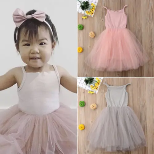 Summer Pretty Girl Princess Tutu Tlles Dress Strap Sleeveless Kid Baby Party Wedding Pageant Formal Dresses Clothes | Детская одежда и