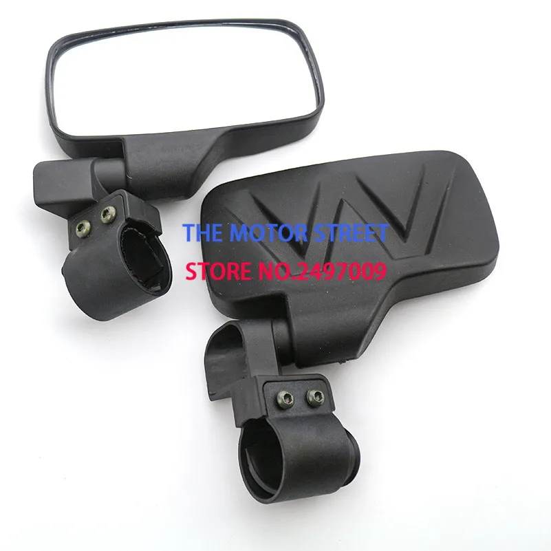 

free shipping Motorcycle Rearview Mirror Motorbike Rear Side Mirrors Universal for Most UTV With 1.75"/2" Roll Tube Retroviseur