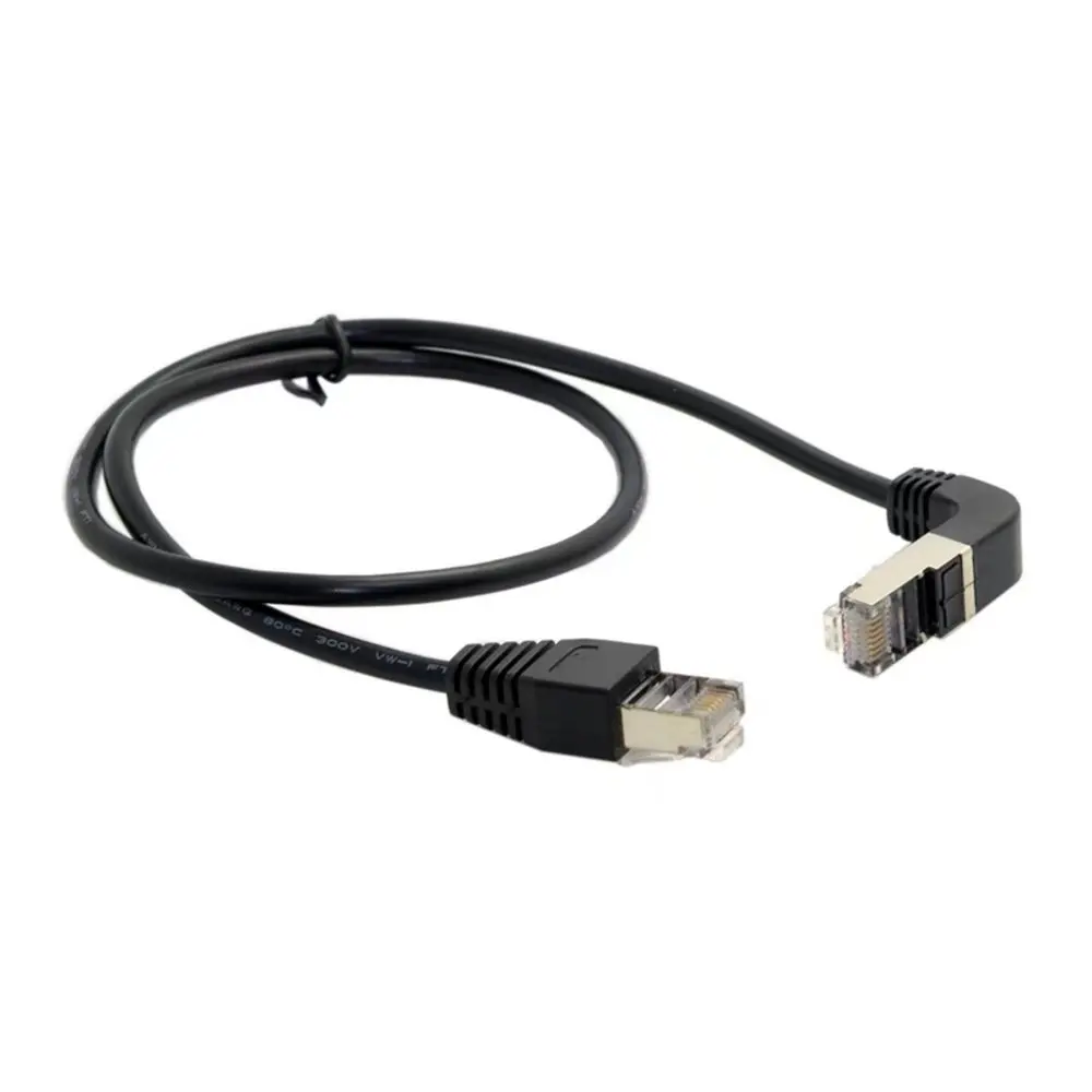 Патч корд 8P8C STP Cat 5e Lan Ethernet под углом 90 градусов 50 500 см|patch cord|lan ethernetcat |