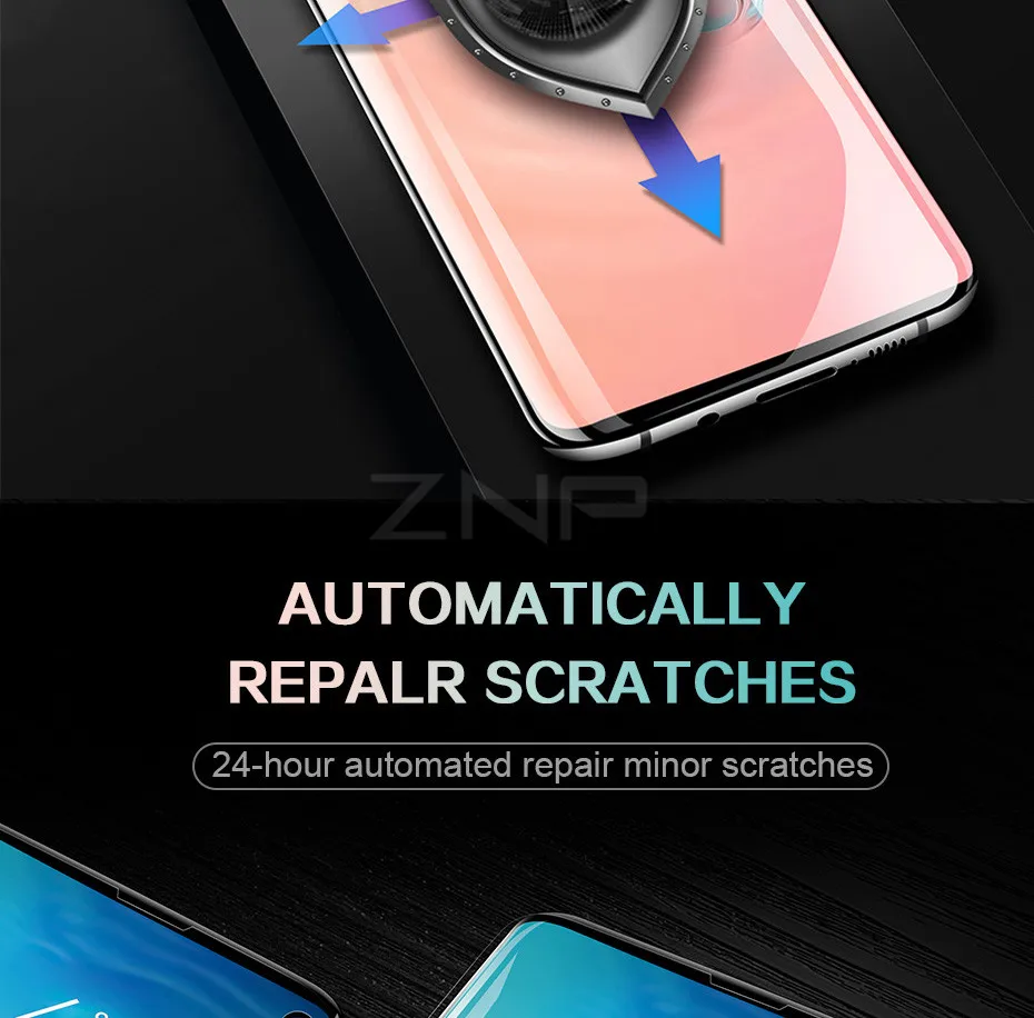 ZNP Гидрогелевая Защитная пленка для samsung Galaxy S10 S9 S8 Plus S10E полное покрытие Защита экрана для samsung S7 Edge Note 9 8 S8