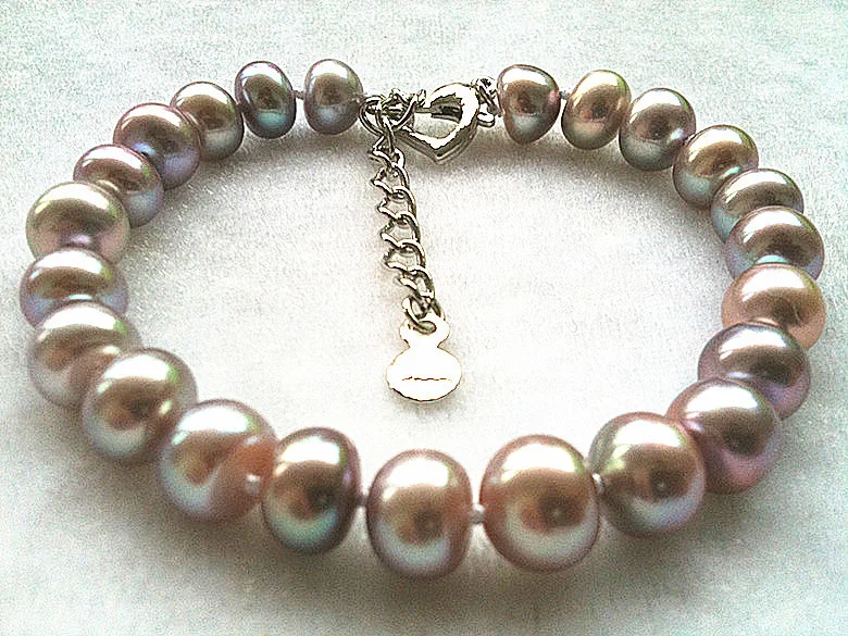 Женский жемчужный браслет из натурального жемчуга в форме хлеба 100%|bracelets for|natural