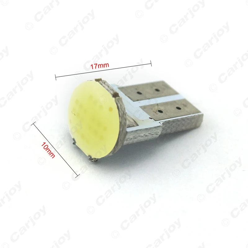 LEEWA 50 шт. DC12V 2 ватт T10 W5W/184/194 клиновидная 6LED COB автомобильная светодиодная лампа