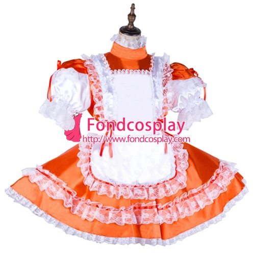 Горничная Сисси атласное платье Запираемая униформа косплей костюм на заказ