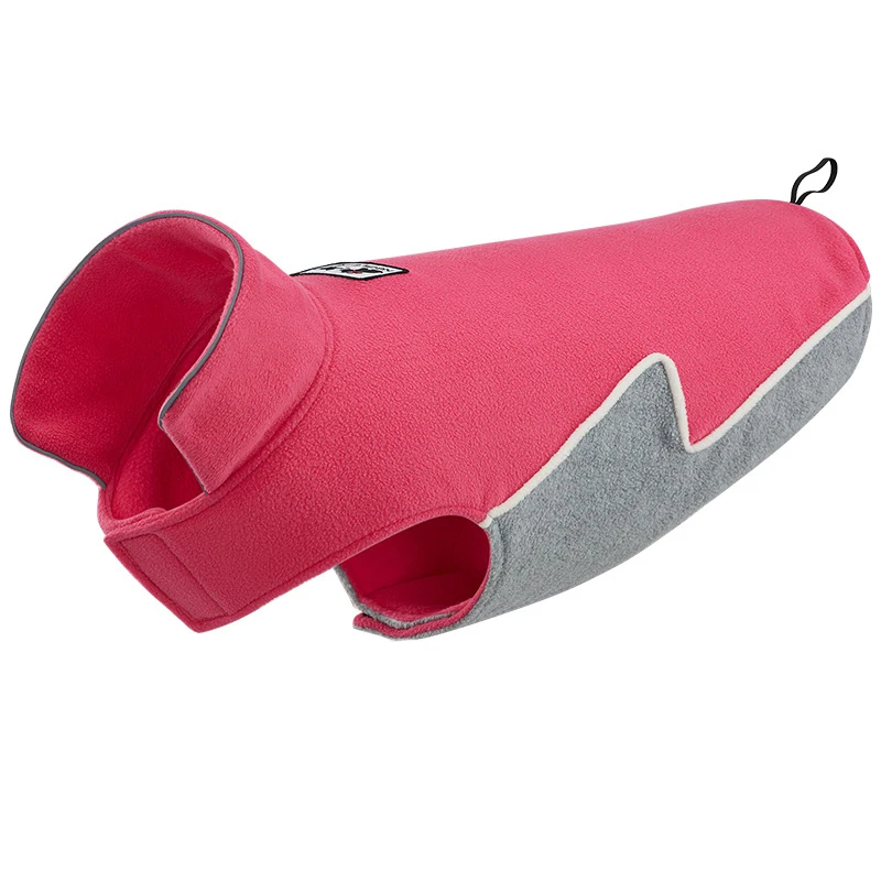 Одежда для собак пальто двухсторонняя флисовая зимняя теплая одежда домашних