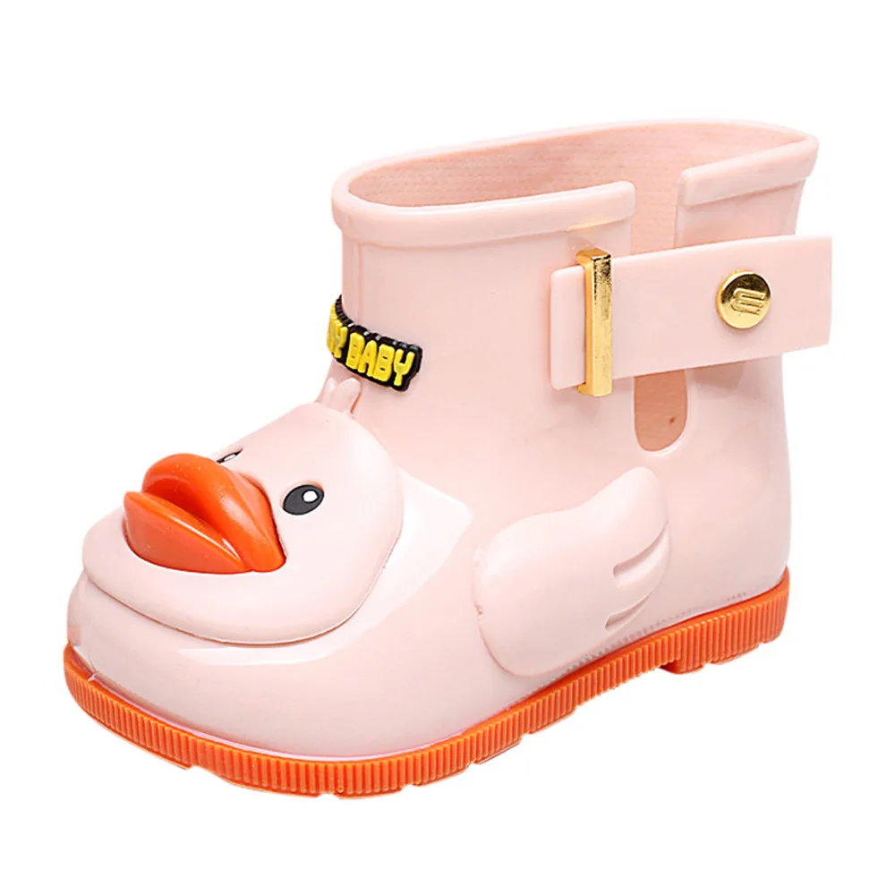 Детские сапоги из искусственной кожи Непромокаемые для маленьких девочек и