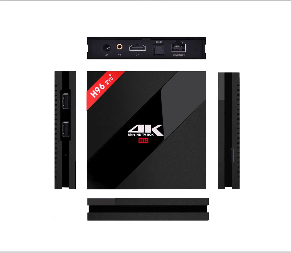 H96 Pro Plus Amlogic S912 Android ТВ приставка 2 ГБ/3 Гб 16 Гб Восьмиядерный 2,4 г/5 ГГц wifi 4 к смарт-приставка IP ТВ Медиаплеер
