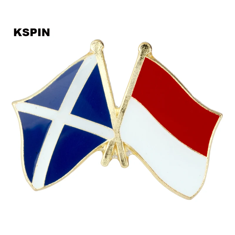 KSPIN Скотланд Ирландия Флаг дружбы значок флага pin 10 шт в партии XY0047|flag badge|badge badgeslot
