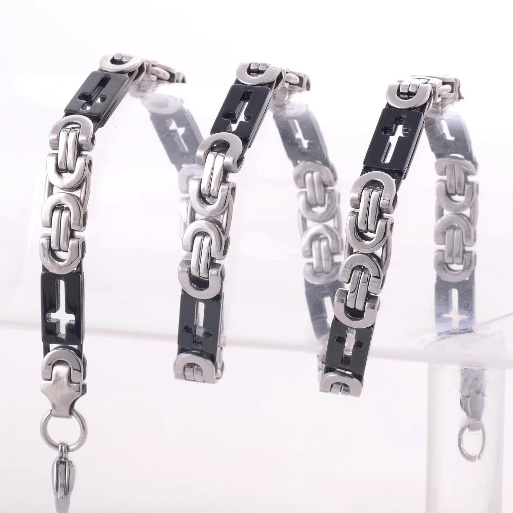 Ширина 8,5 мм, нержавеющая сталь, Мужская цепочка, высокое качество, 316L, нержавеющая сталь, крест, для мужчин, t Swag, ожерелье, цепь, мужские ювелирные изделия, HY003