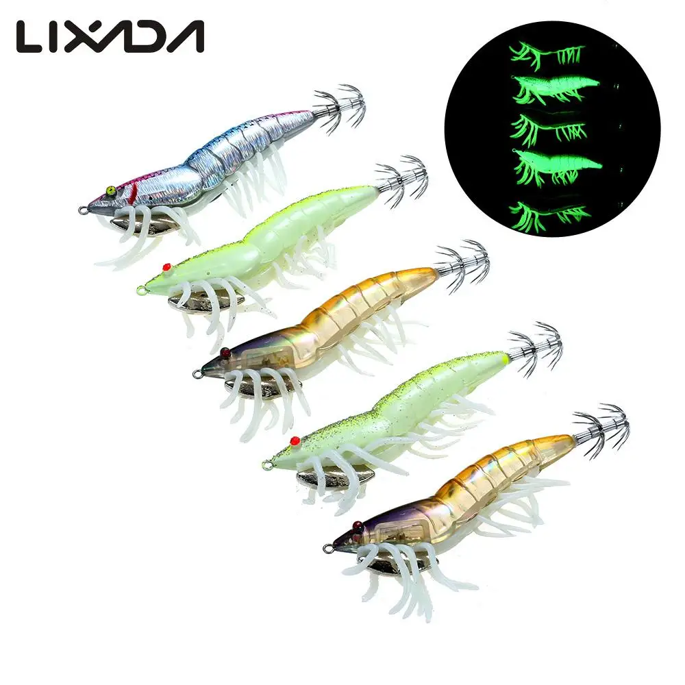 3 шт./5 шт. светящиеся рыболовные приманки в виде креветки 12 см|fishing lure|lure kitbait crankbait |