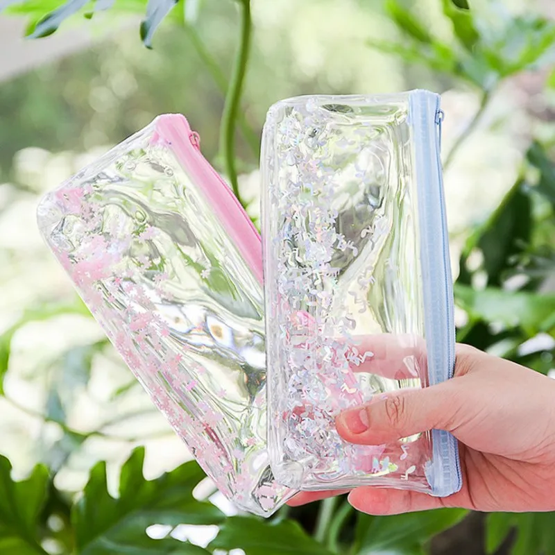 Сумка для лазерной ручки прозрачная сумка карандаш с пайетками креативный