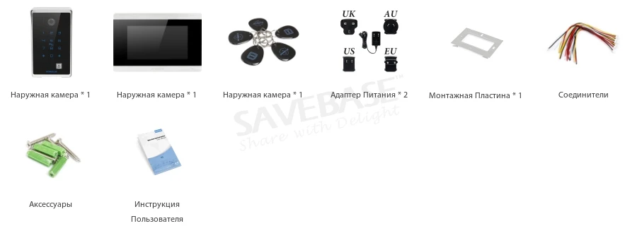 HOMSECUR " Видеодомофон Система Телефонного Звонка+ Открытый Мониторинг для квартиры