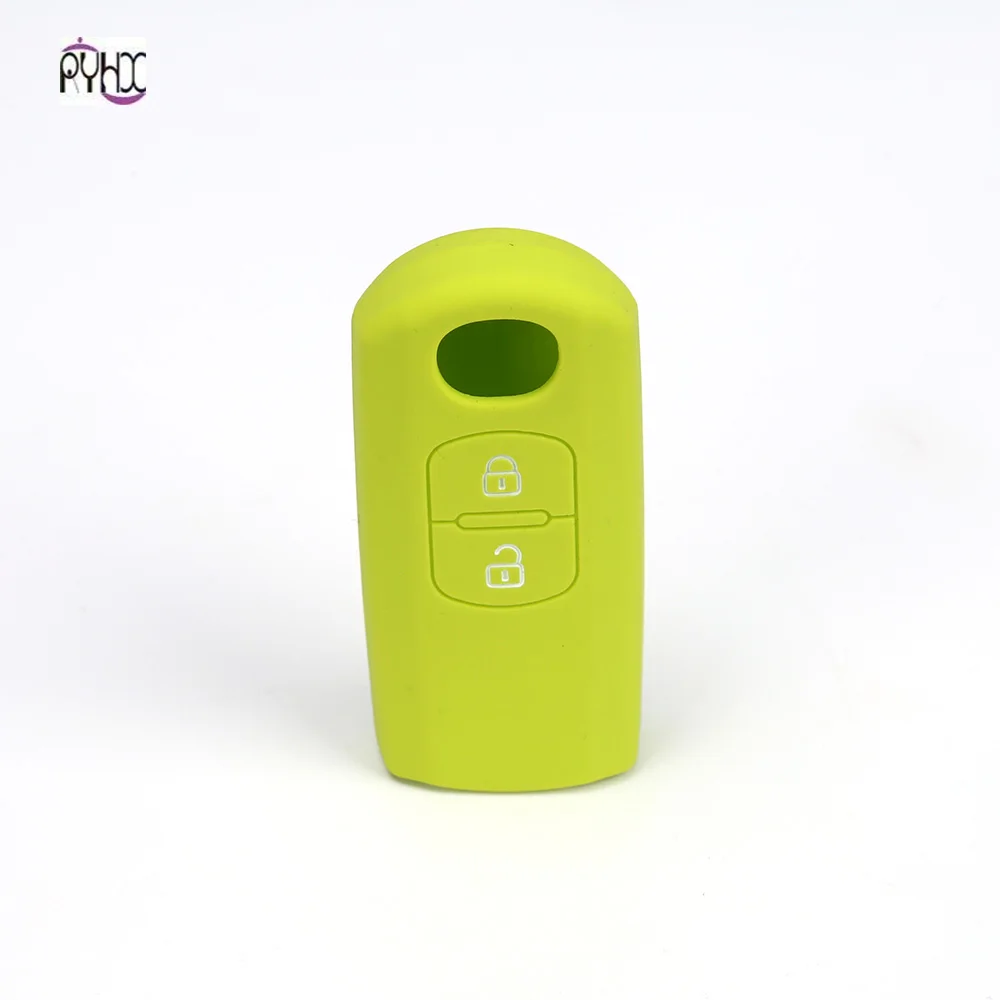 Разные цвета силиконовой 2019 2 кнопки smart remote держатель Автомобильный ключ для 3 6