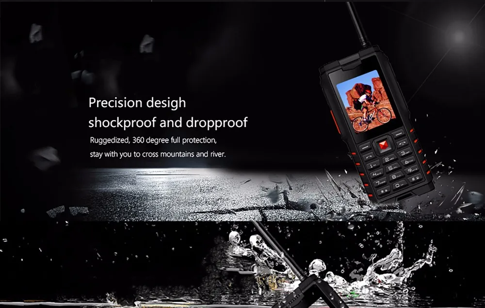 XGODY ioutside T2 ip68 мобильный телефон 2,4 дюймов прочные функциональные телефоны 2G рация домофон 4500 мАч русская языковая клавиатура