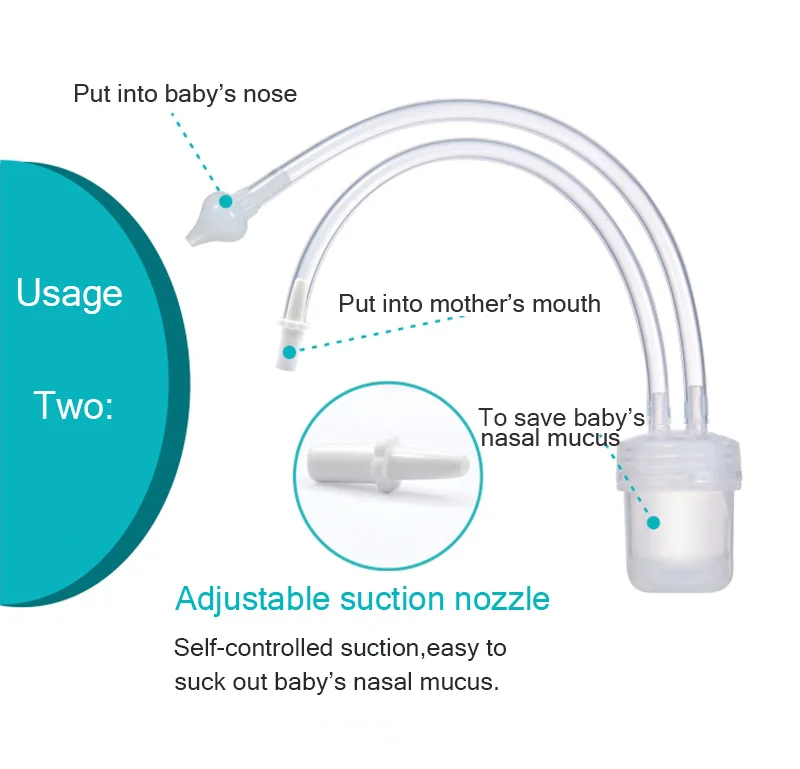 Baby Nasal Aspirator Set Baby Care Products Anti-backwash Device Vacuum Suction Newborn Nose Aspirator Cleaner Snot Nose Cleaner