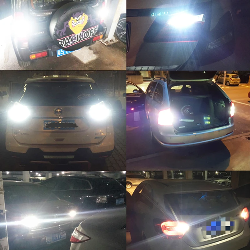 Автомобильный светодиодный светильник заднего хода 1 шт. Запасная лампа W16W 921 T15