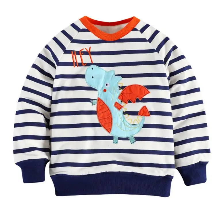 Little maven/ г. Осенняя новая брендовая одежда для мальчиков детские толстовки и свитшоты хлопковые толстовки с динозавром из флиса для мальчиков F0006