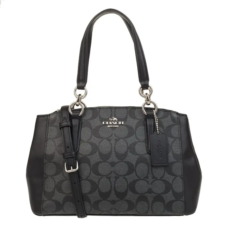 F58290SVDK6 Coach F58290 Crossgrain кожаный мини Кристи Carryall - Цвет: F58290SVDK6