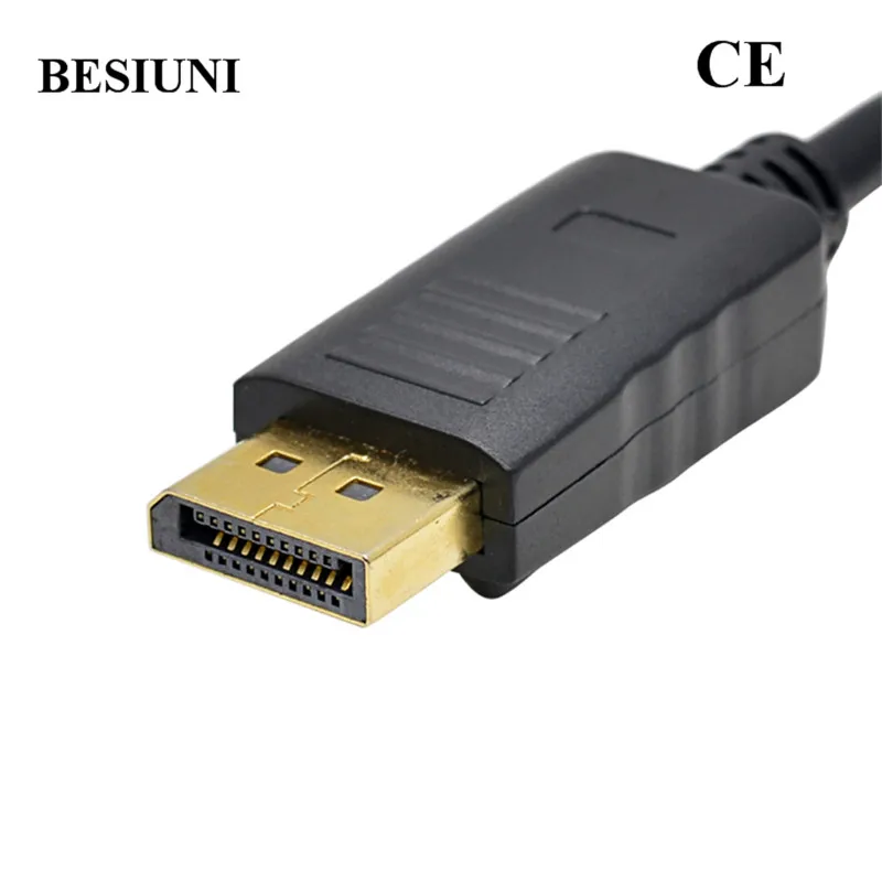 Кабель адаптер BESIUNI DisplayPort DP к VGA профессиональный для Apple MacBook Air Pro iMac Mini Thunderbolt|dp to